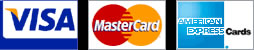 Visa, Master Card, American Express