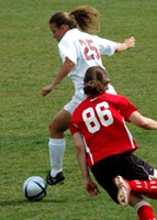 P. A. Ashley Donnell playing soccer