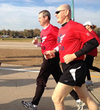 Turkey Trot 2012 running with son